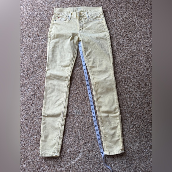Hudson Nico Super Skinny Midrise Jeans yellow size 24 - Picture 1 of 6